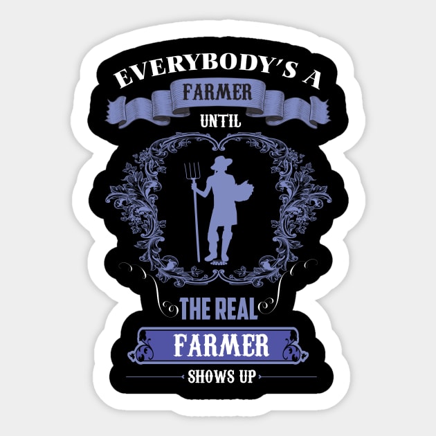 farmer shows up Sticker by Diannas